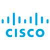 Cisco company logo in blue color with a graphical representation of network signal bars above the word 'CISCO'.