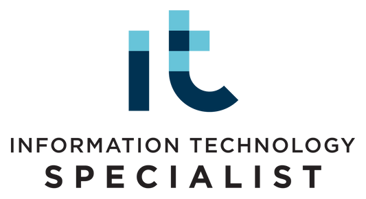 Logo of Information Technology Specialist with a stylized 'IT' on a white background