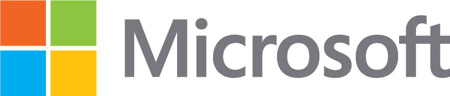 Microsoft company logo with a background color of white and a transparent border.