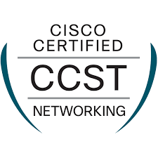Cisco Certified Network Associate (CCNA) logo with the text 'CCST Networking' beneath it.