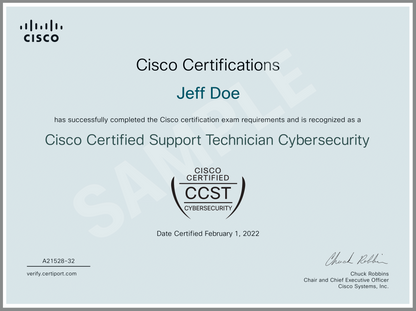 CCST Cybersecurity Certification