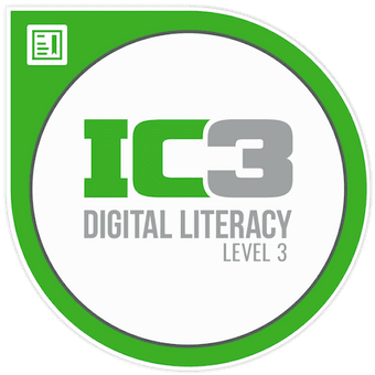 IC3 Digital Literacy GS6 Certification (Level 3) - with Practice Tests