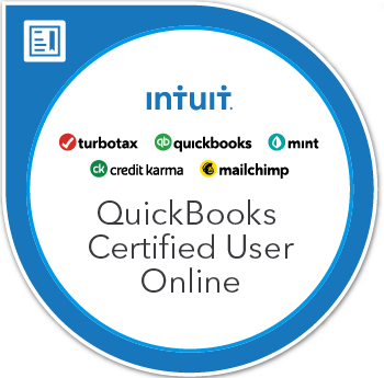 Intuit QuickBooks Certified User Online Certification - with retake