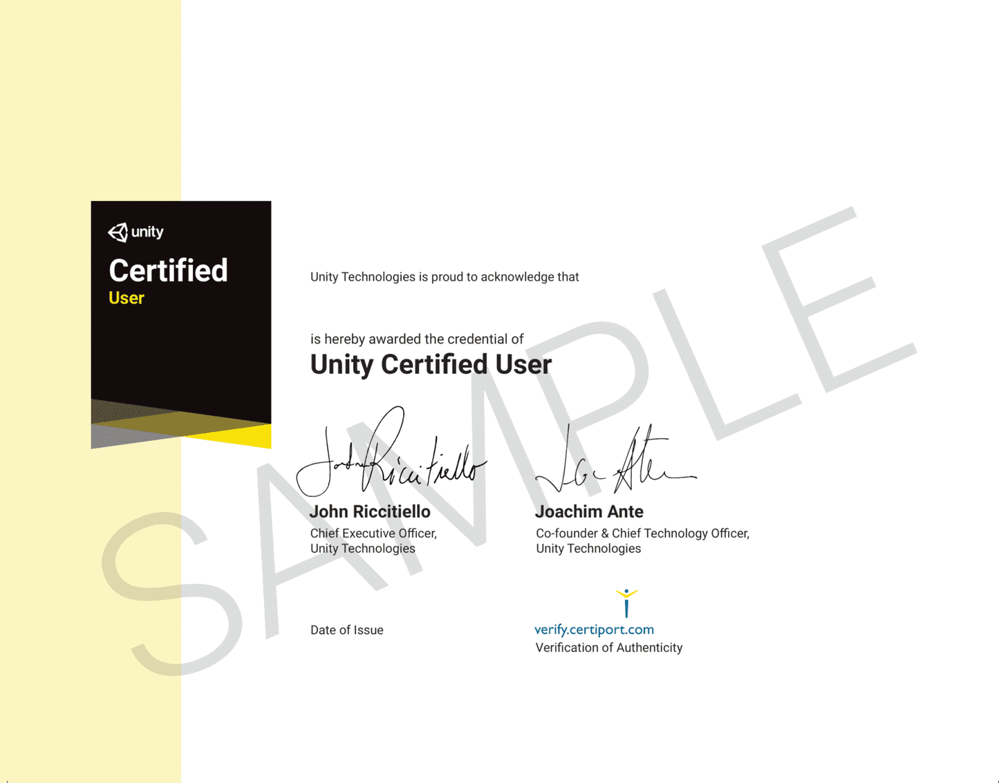 Unity (UCU) VR Developer Certification